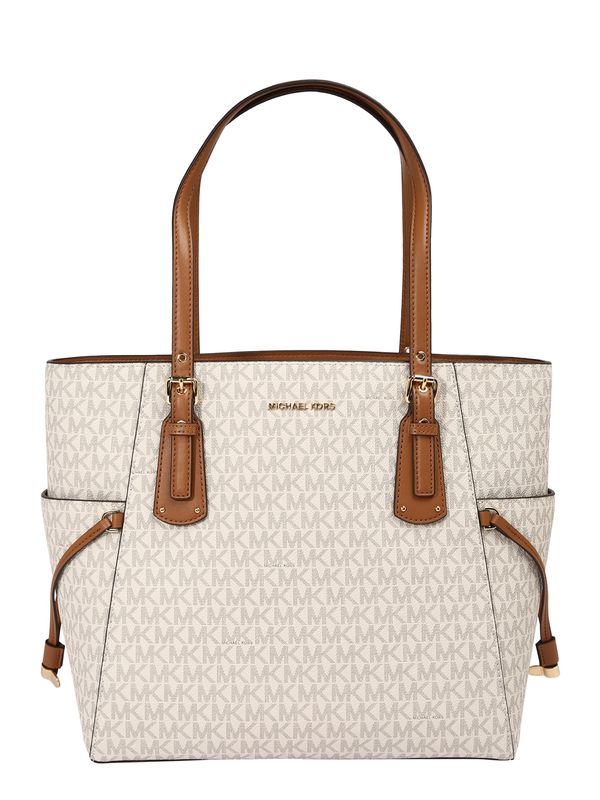 MICHAEL Michael Kors MICHAEL Michael Kors Shopper torba  svijetlosmeđa / dimno siva / prljavo bijela
