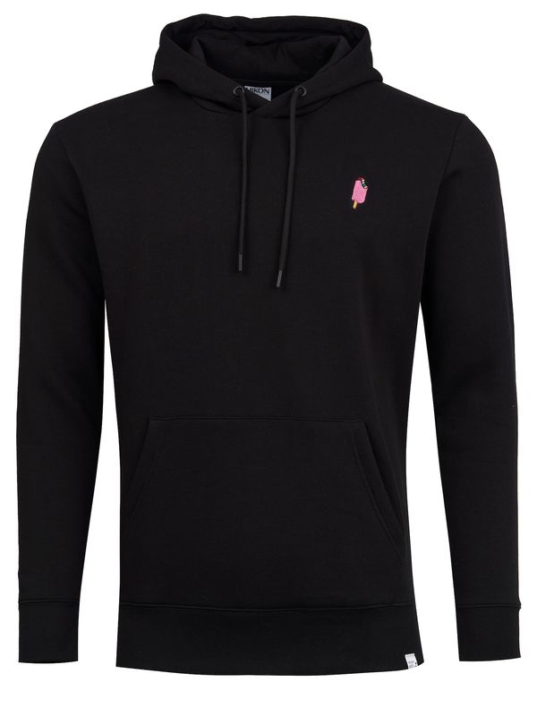 Mikon Mikon Sweater majica 'Eis'  svijetlosmeđa / svijetloroza / crna