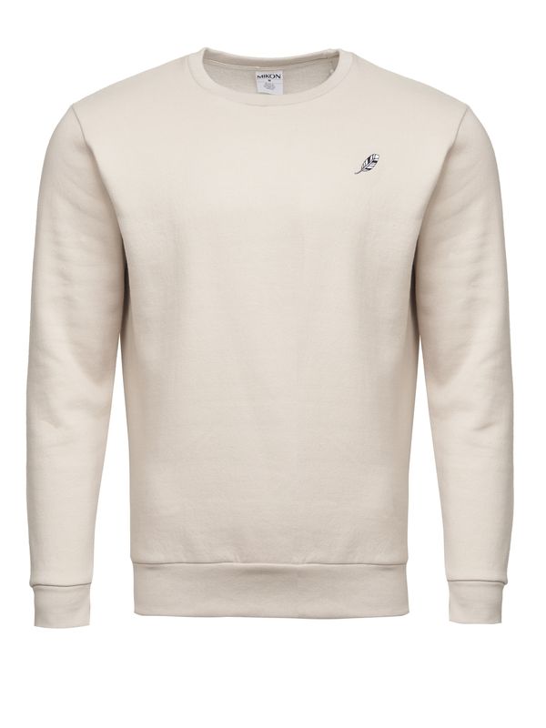 Mikon Mikon Sweater majica 'Feder'  bež / crna / bijela