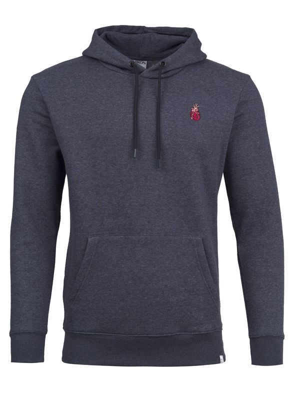Mikon Mikon Sweater majica 'Herz'  tamno plava