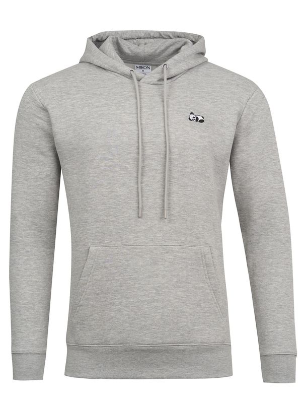 Mikon Mikon Sweater majica  siva melange / crna / bijela