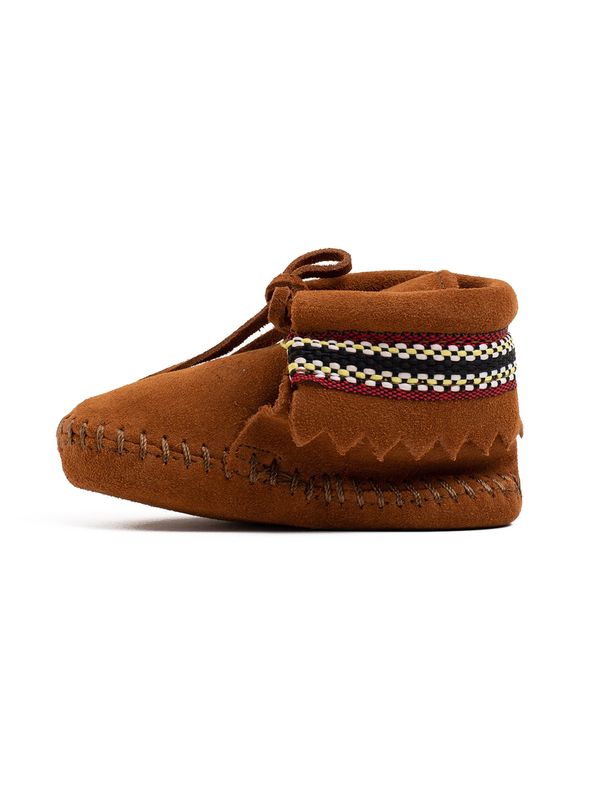 Minnetonka Minnetonka Čizme za snijeg 'Braid'  smeđa / bijela