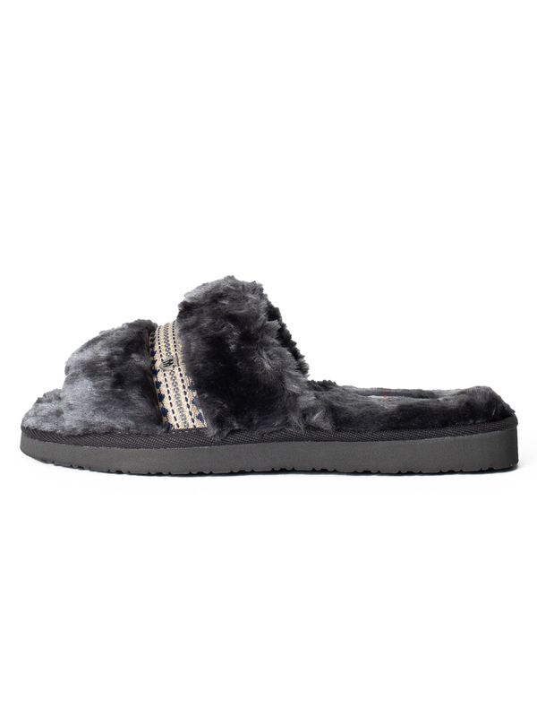 Minnetonka Minnetonka Natikače s potpeticom 'London'  boja pijeska / plava / crna
