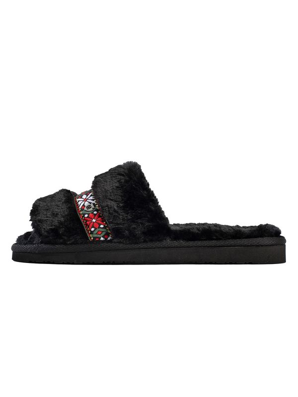 Minnetonka Minnetonka Natikače s potpeticom 'London'  zelena / crvena / crna / bijela