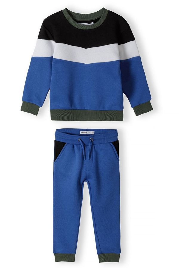 MINOTI MINOTI Jogging komplet  kraljevsko plava / tamo siva / crna / bijela