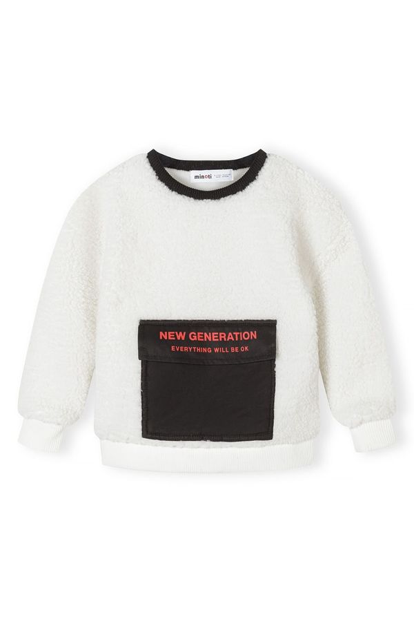 MINOTI MINOTI Sweater majica  crvena / crna / vuneno bijela
