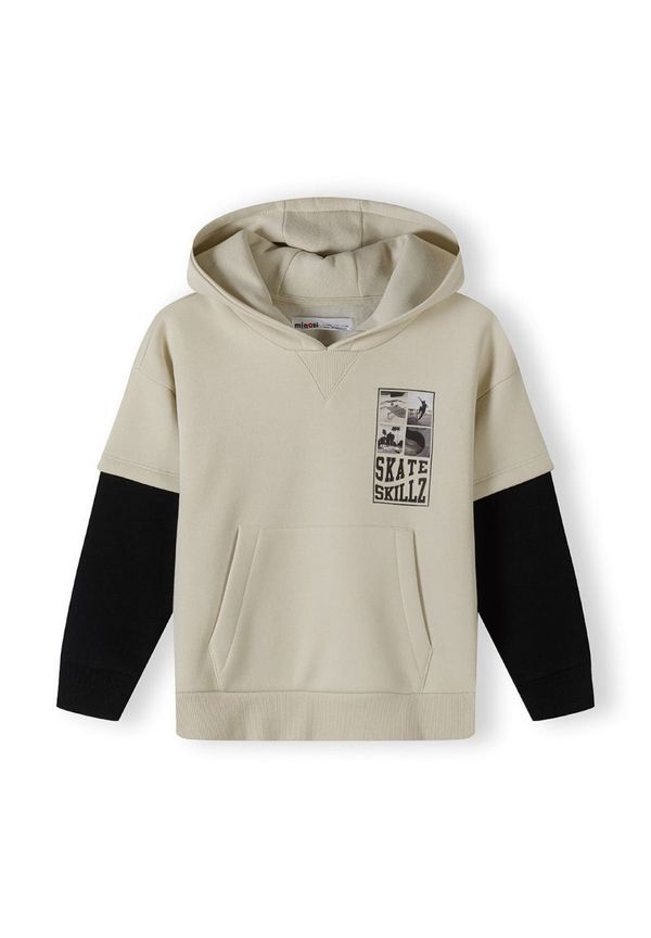 MINOTI MINOTI Sweater majica  kameno siva / crna