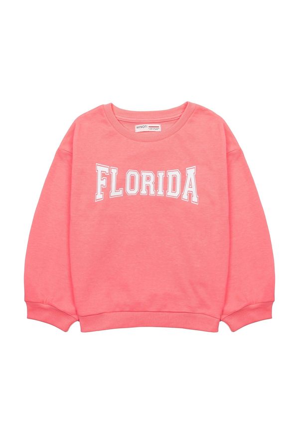 MINOTI MINOTI Sweater majica  koraljna / bijela