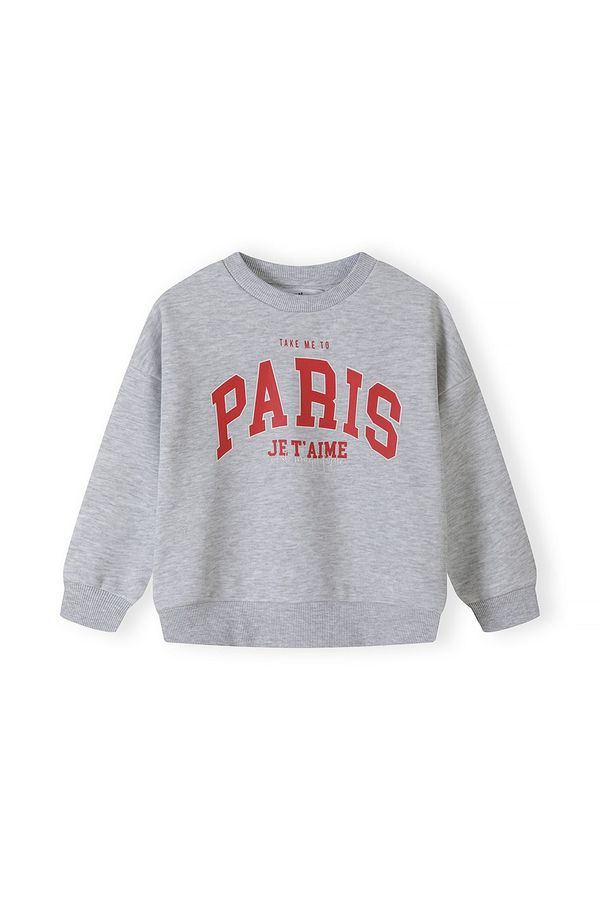 MINOTI MINOTI Sweater majica  siva / krvavo crvena