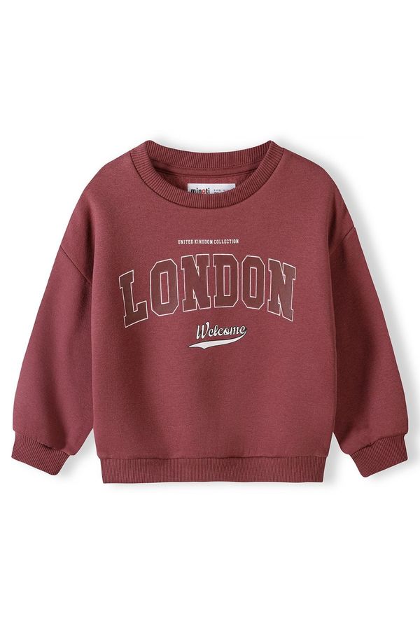 MINOTI MINOTI Sweater majica  tamno crvena / bijela