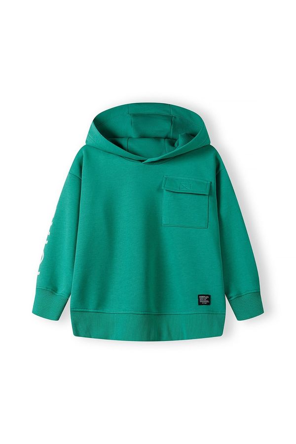 MINOTI MINOTI Sweater majica  zelena / crna / bijela