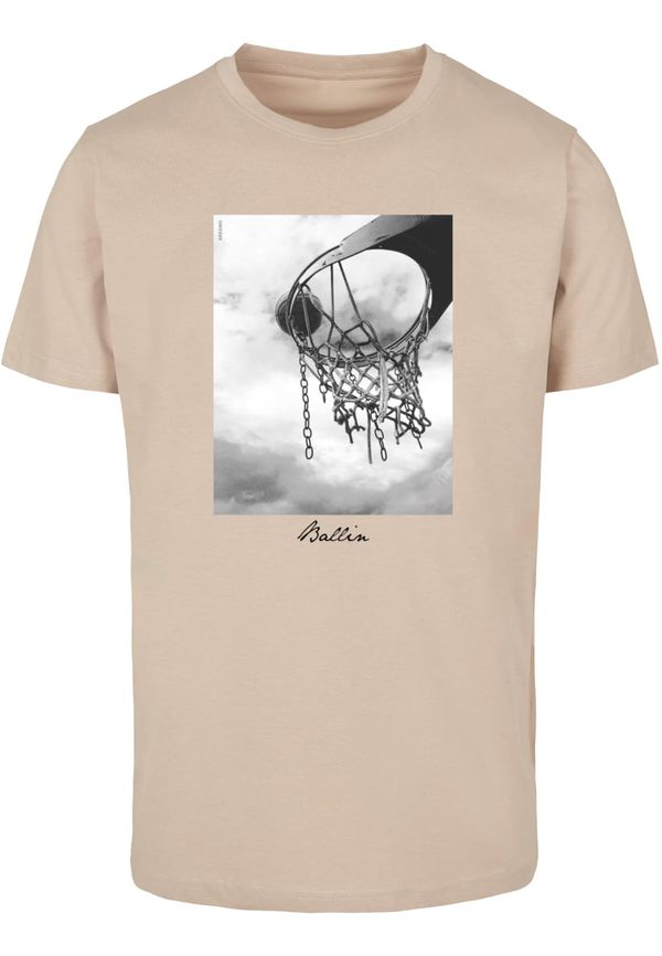 Mister Tee Mister Tee Majica 'Ballin 2.0'  bež / siva / crna / bijela