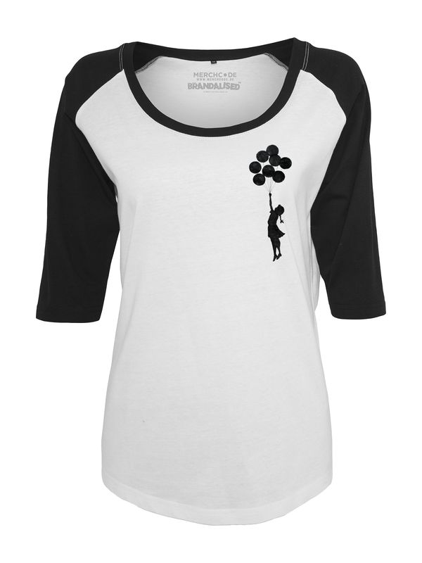 Mister Tee Mister Tee Majica 'Banksy Balloons'  crna / bijela