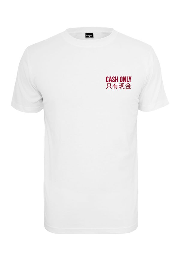 Mister Tee Mister Tee Majica 'Cash Only'  trešnja crvena / bijela