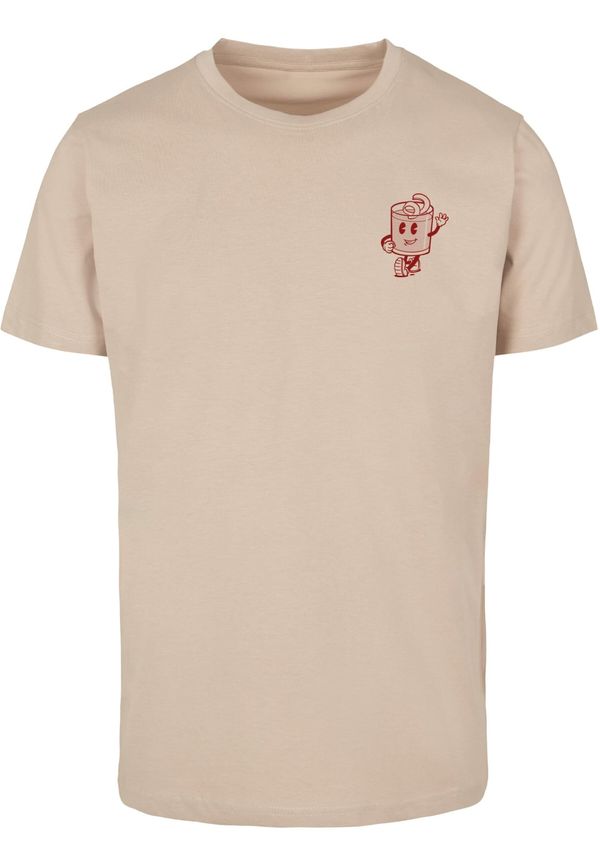 Mister Tee Mister Tee Majica 'Negroni Please'  pijesak / crvena melange