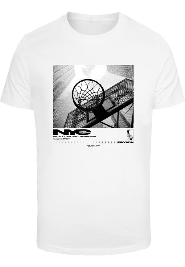 Mister Tee Mister Tee Majica 'NYC Ballin '  siva / crna / bijela