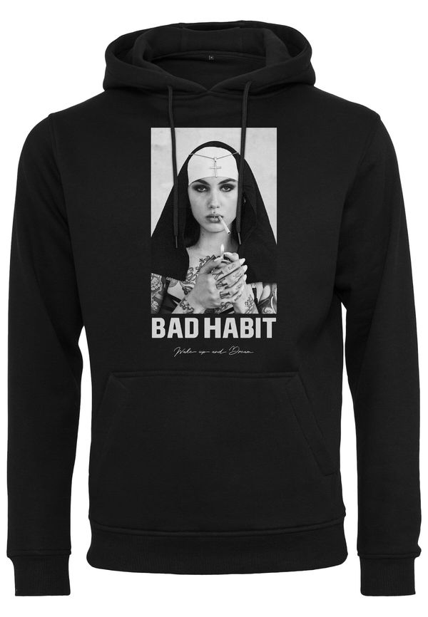 Mister Tee Mister Tee Sweater majica 'Bad Habit'  siva / svijetlosiva / crna