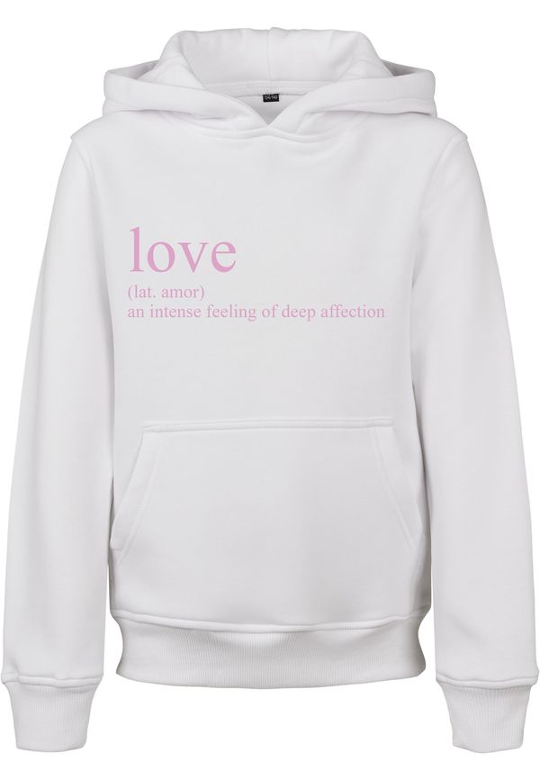 Mister Tee Mister Tee Sweater majica 'Love Definition'  roza / bijela