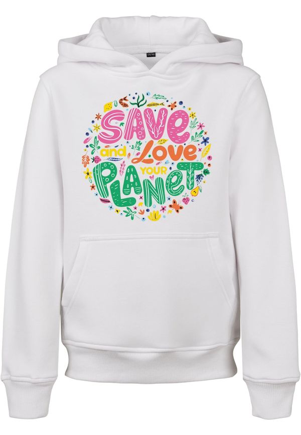 Mister Tee Mister Tee Sweater majica 'Save And Love'  zelena / narančasta / svijetloroza / bijela
