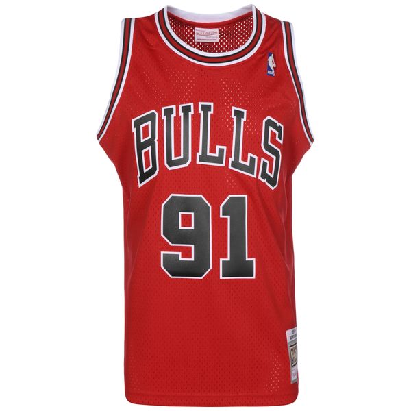 Mitchell & Ness Mitchell & Ness Tehnička sportska majica 'DENNIS RODMAN'  vatreno crvena / crna / bijela