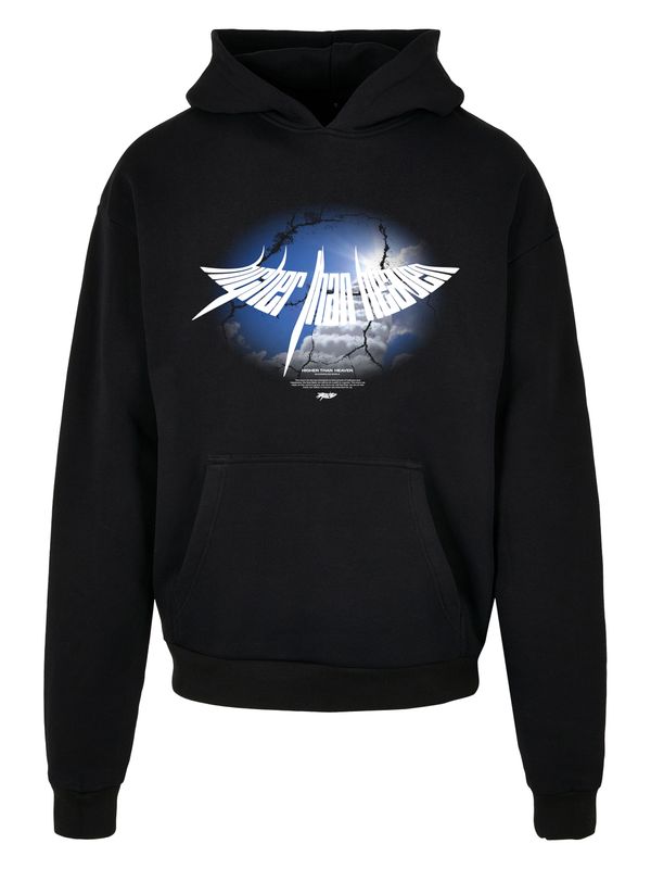 MJ Gonzales MJ Gonzales Sweater majica 'Higher Than Heaven V.4'  plava / crna / bijela