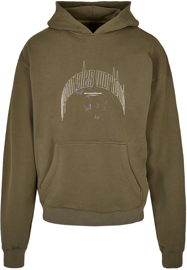 MJ Gonzales MJ Gonzales Sweater majica  maslinasta / bijela