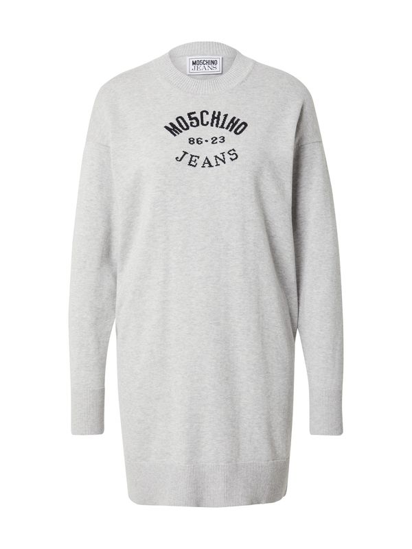 Moschino Jeans Moschino Jeans Pletena haljina  siva melange / crna