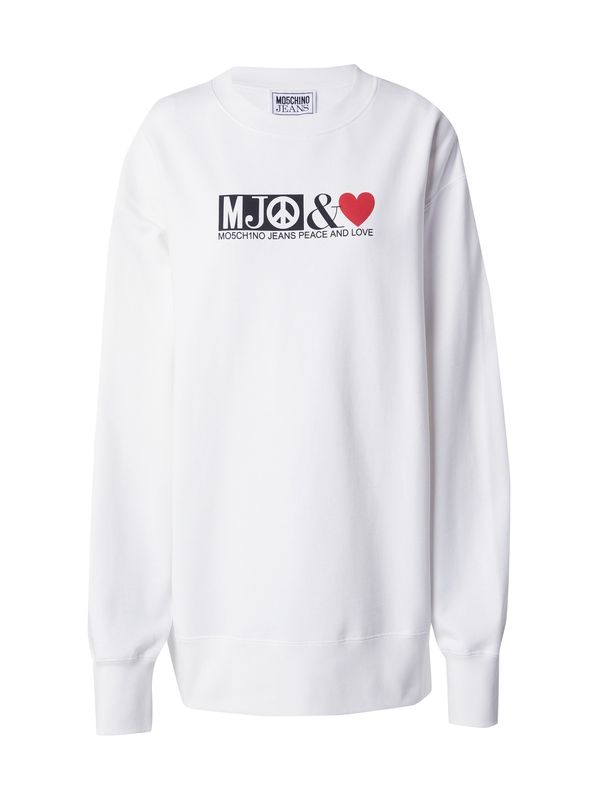 Moschino Jeans Moschino Jeans Sweater majica  crvena / crna / bijela