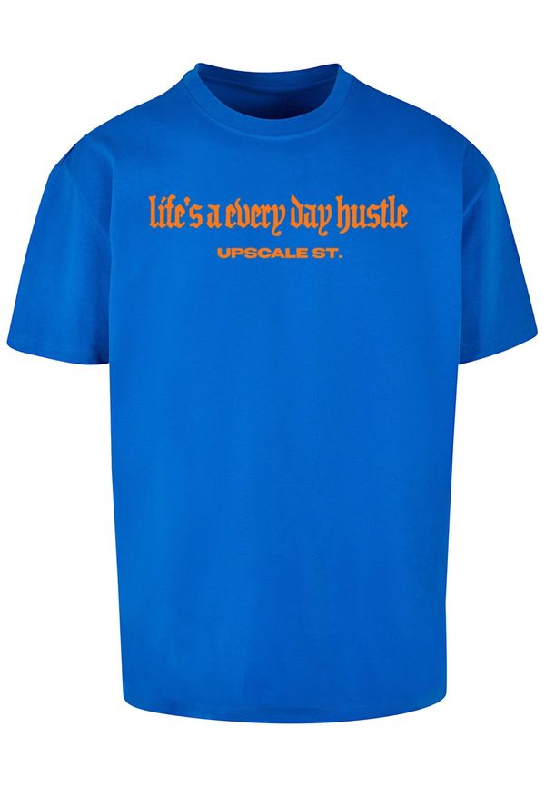 MT Upscale MT Upscale Majica 'Hustle'  kobalt plava / svijetloljubičasta / narančasta / crna