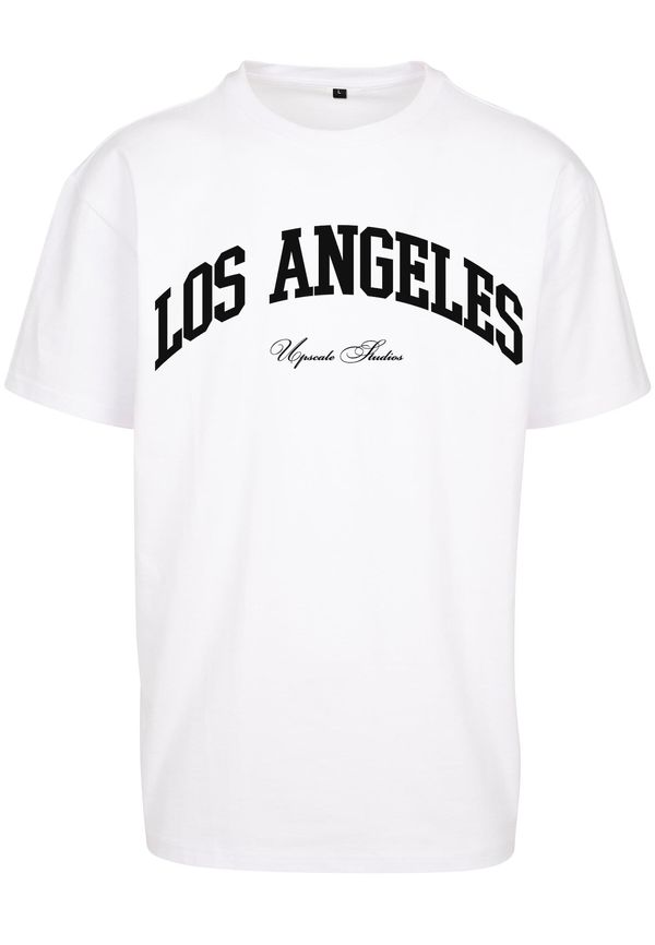 MT Upscale MT Upscale Majica ' L.A. College'  crna / bijela