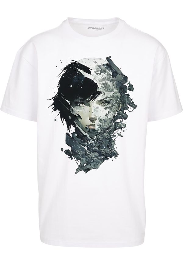 MT Upscale MT Upscale Majica 'Puppet Master'  grafit siva / svijetlosiva / crna / bijela