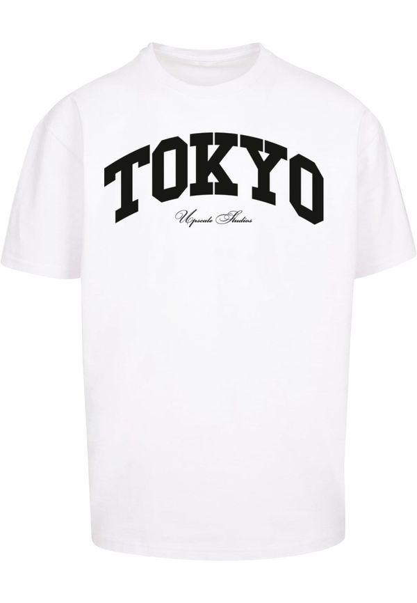 MT Upscale MT Upscale Majica 'Tokyo College'  crna / bijela
