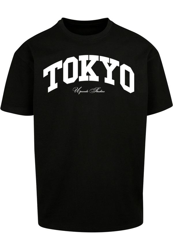 MT Upscale MT Upscale Majica 'Tokyo College'  crna / bijela