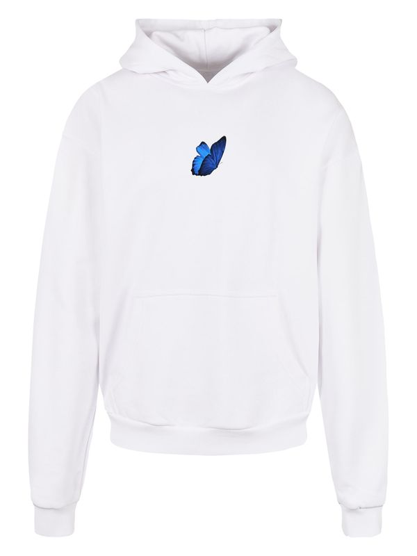 MT Upscale MT Upscale Sweater majica 'Le Papillon'  azur / višnja / crna / bijela