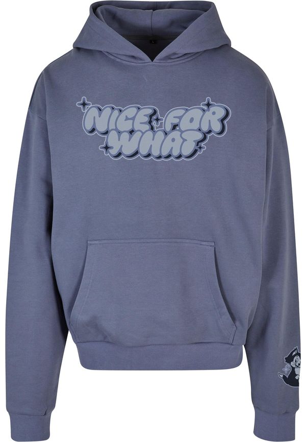 MT Upscale MT Upscale Sweater majica 'Nice for what'  opal / golublje plava / crna