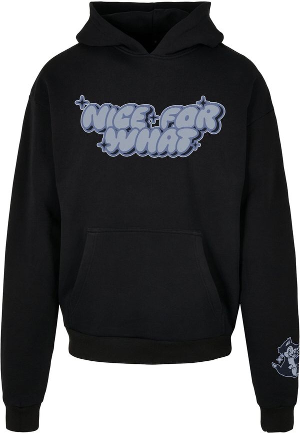 MT Upscale MT Upscale Sweater majica 'Nice for what'  svijetloplava / crna