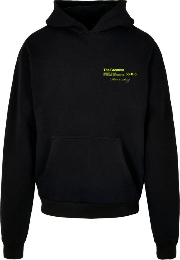 MT Upscale MT Upscale Sweater majica 'The Greatest'  siva / kivi zelena / crna / bijela