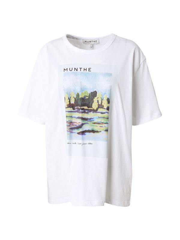 Munthe Munthe Majica 'Silane'  svijetloplava / svijetložuta / tamno zelena / bijela