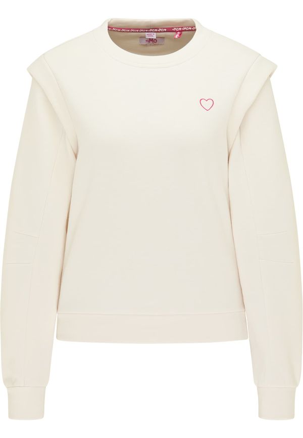 MYMO MYMO Sweater majica  sivkasto bež / roza