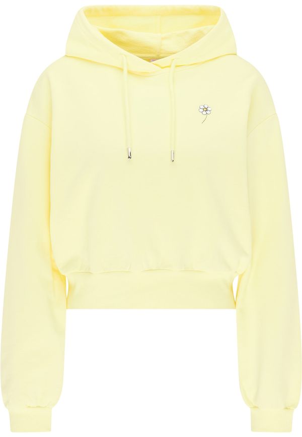 MYMO MYMO Sweater majica  žuta / crna / bijela