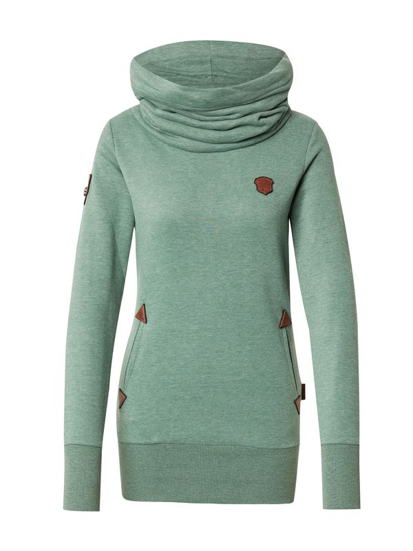 naketano naketano Sweater majica  karamela / zelena melange