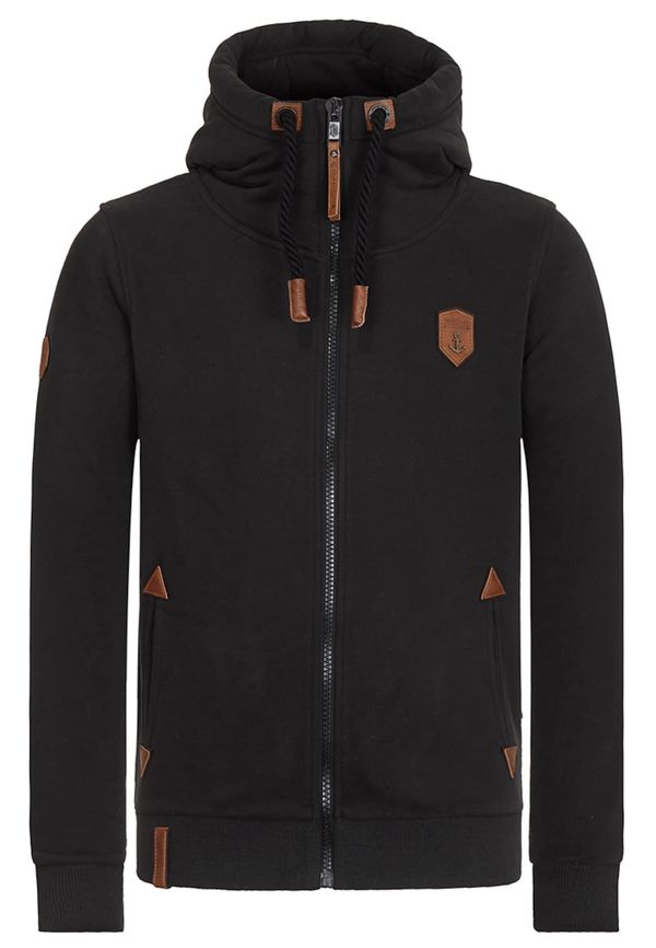 naketano naketano Sweater majica 'Schwarzkopf'  boja devine dlake (camel) / crna