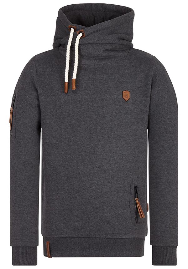 naketano naketano Sweater majica  smeđa / antracit siva / bijela