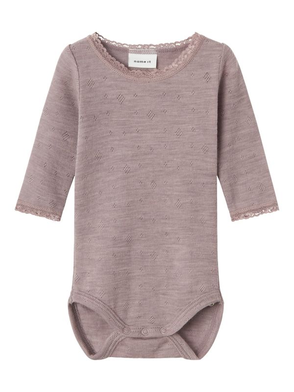 NAME IT NAME IT Dječji bodi 'Wang'  sivkasto ljubičasta (mauve)
