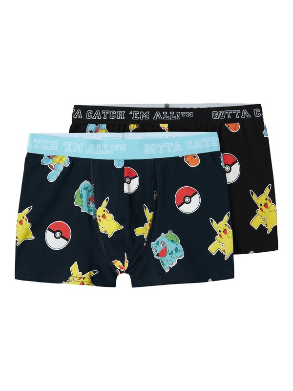 NAME IT NAME IT Gaće 'NKMAsgar Pokemon'  morsko plava / žuta / crna / bijela
