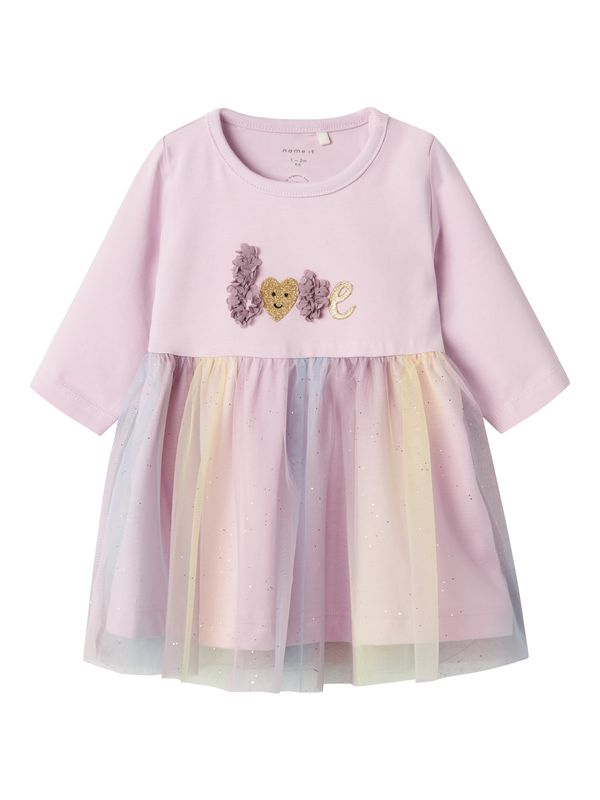 NAME IT NAME IT Haljina 'NBFSOLEY'  svijetloplava / zlatna / lila / sivkasto ljubičasta (mauve)