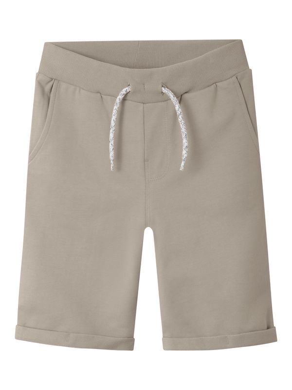NAME IT NAME IT Hlače 'VERMO'  taupe siva / bijela