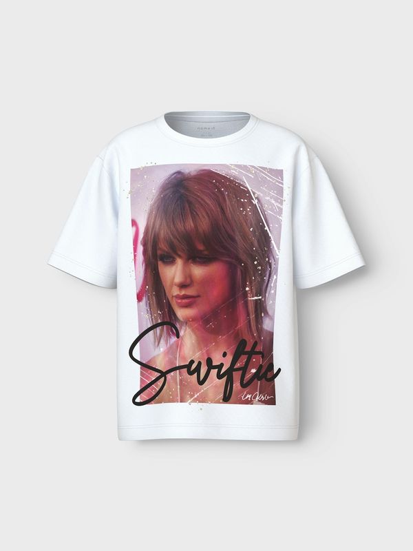 NAME IT NAME IT Majica 'NFKDUSAN TSWIFT'  smeđa / lila / crna / bijela