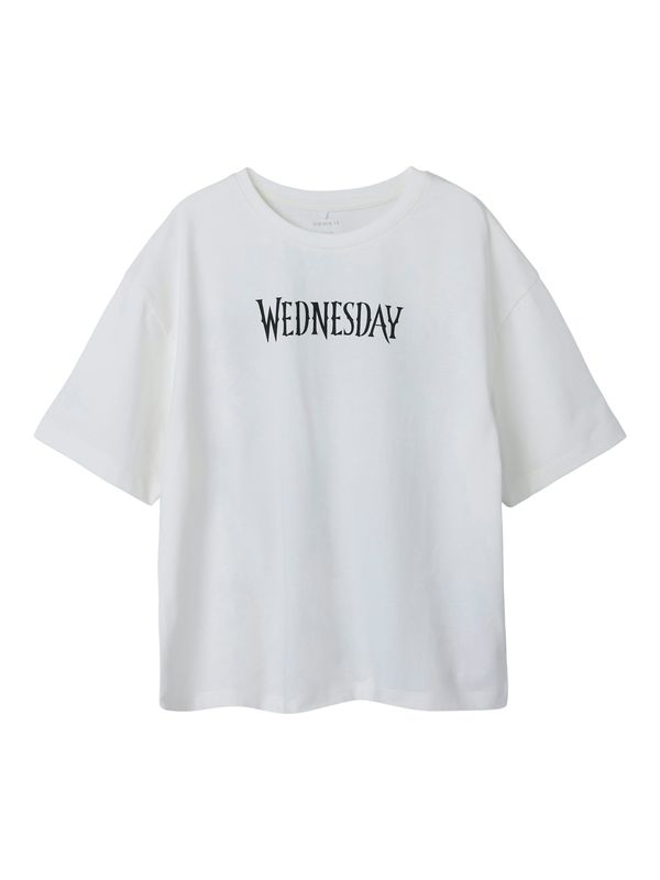 NAME IT NAME IT Majica 'NKFDYP WEDNESDAY'  safirno plava / ljubičasta / crna / bijela