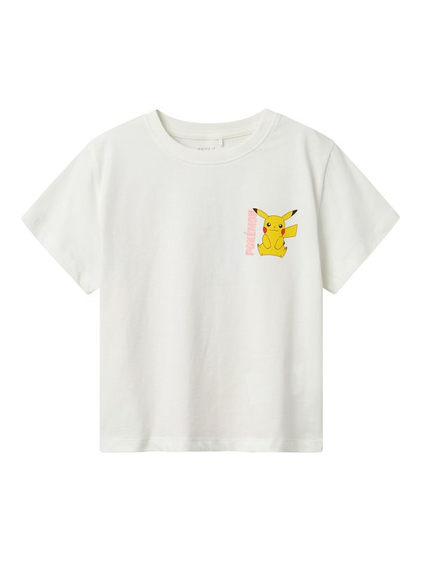 NAME IT NAME IT Majica 'NKFDYPPI POKEMON'  nebesko plava / žuta / roza / bijela